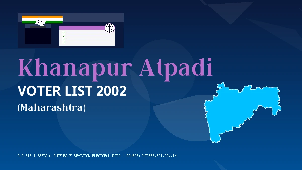 Khanapur Atpadi Voter List 2002 PDF Download Maharashtra