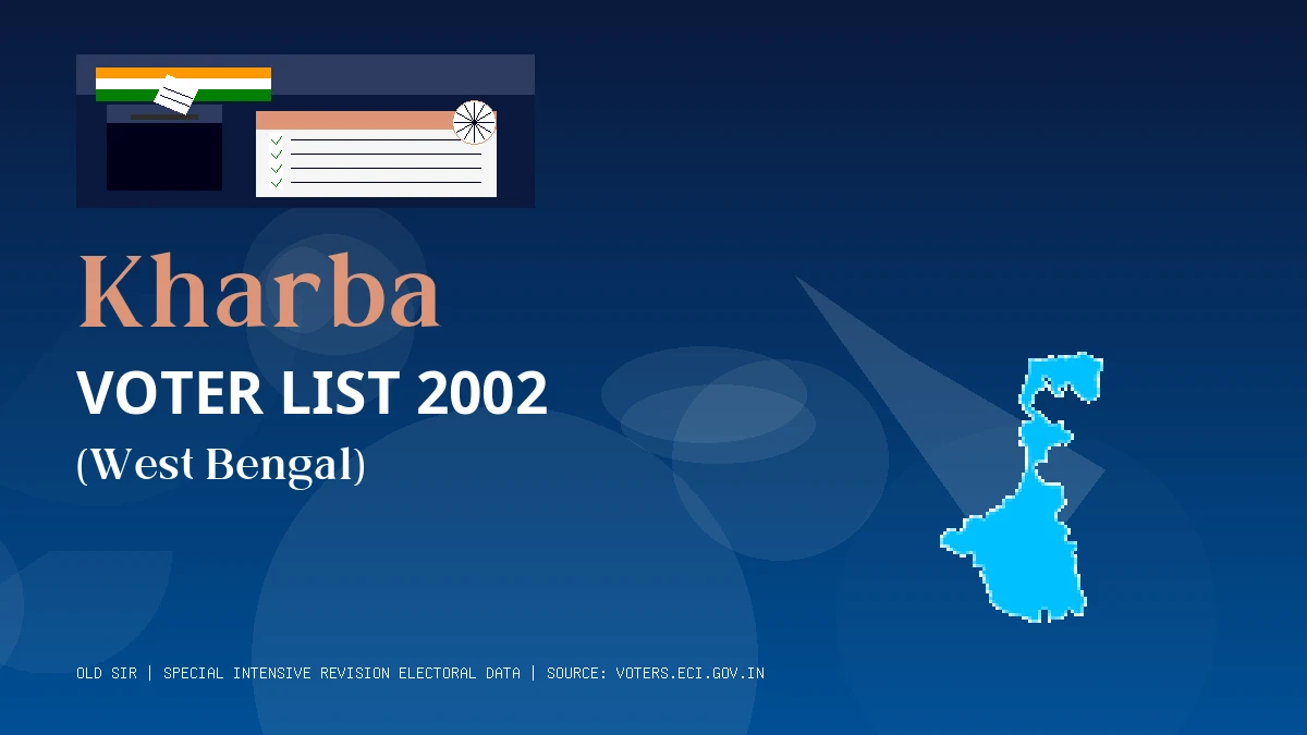 Kharba Voter List 2002 PDF Download West Bengal