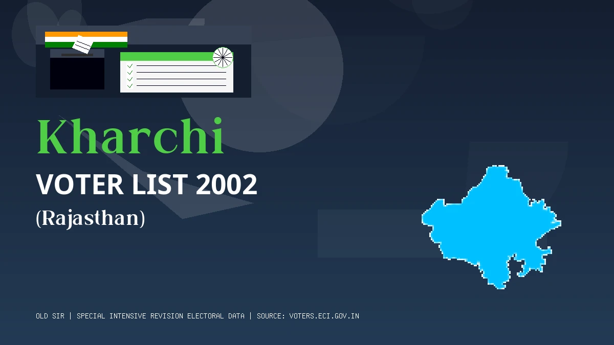 Kharchi Voter List 2002 PDF Download Rajasthan