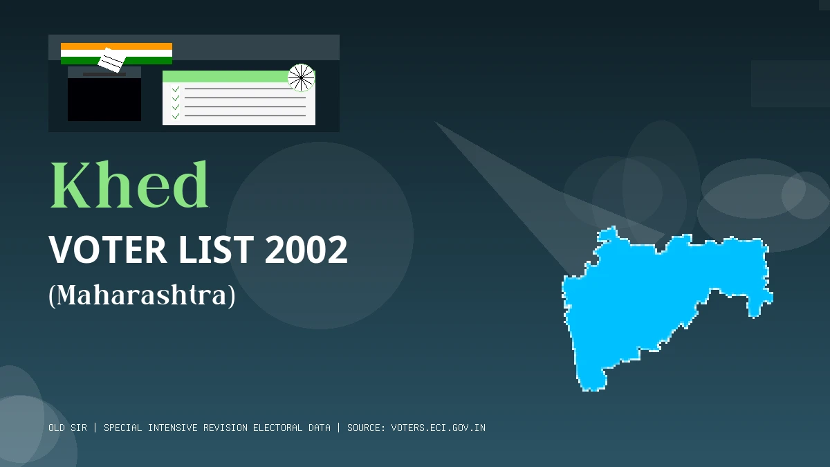 Khed Voter List 2002 PDF Download Maharashtra