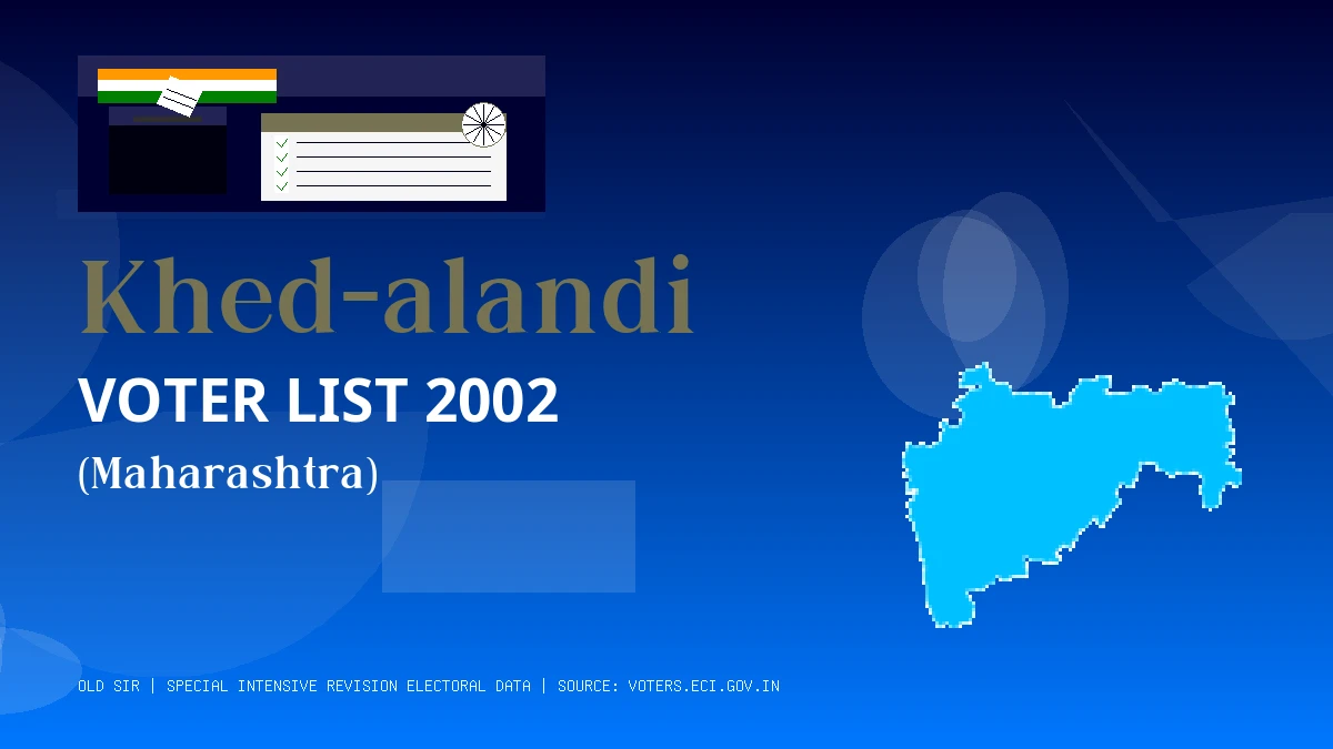 Khed-alandi Voter List 2002 PDF Download Maharashtra