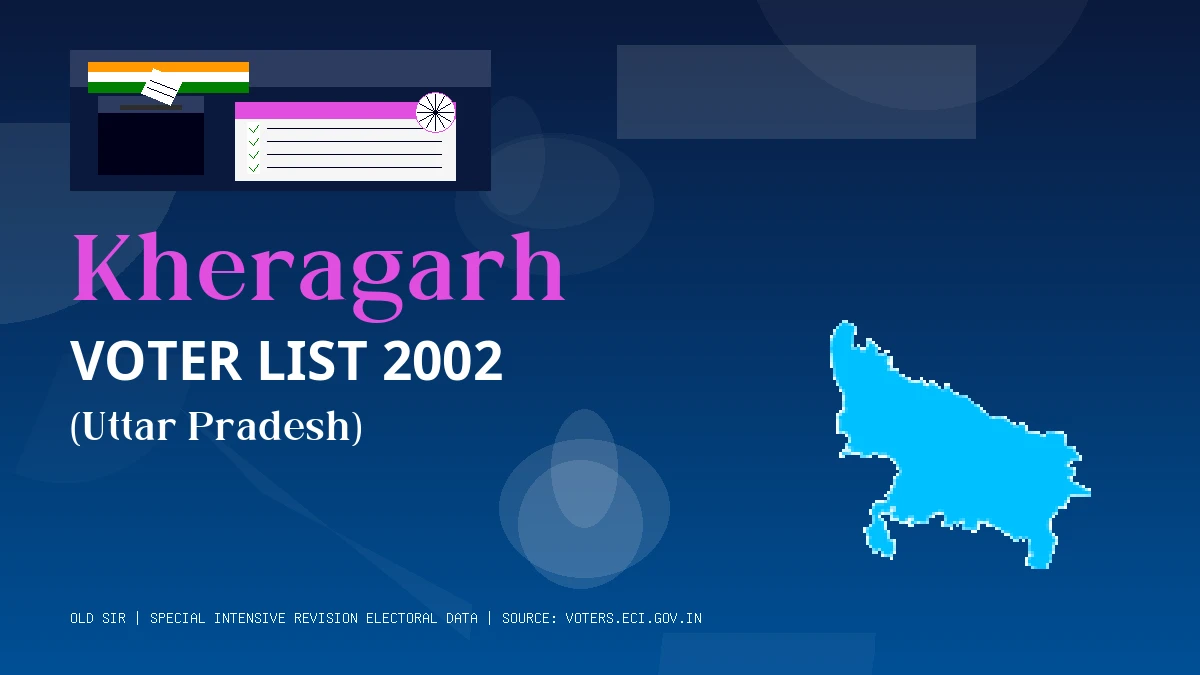 Kheragarh Voter List 2002 PDF Download Uttar Pradesh