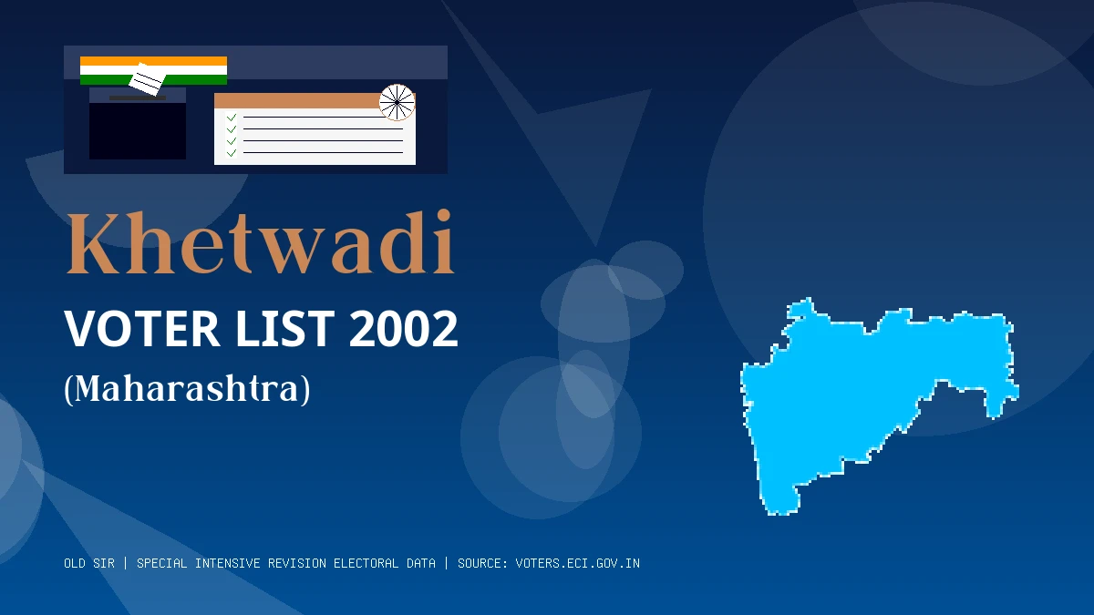 Khetwadi Voter List 2002 PDF Download Maharashtra