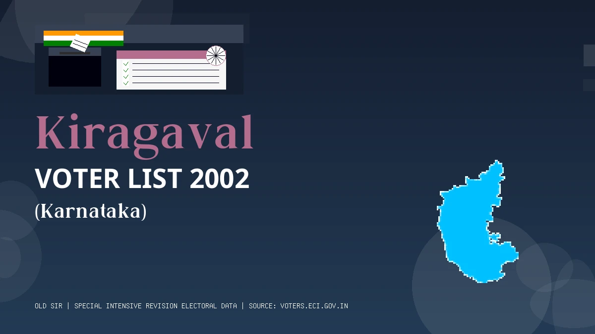 Kiragaval Voter List 2002 PDF Download Karnataka