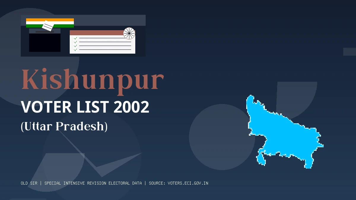 Kishunpur Voter List 2002 PDF Download Uttar Pradesh