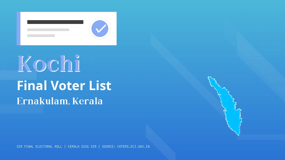 Kochi Final Voter List Kerala