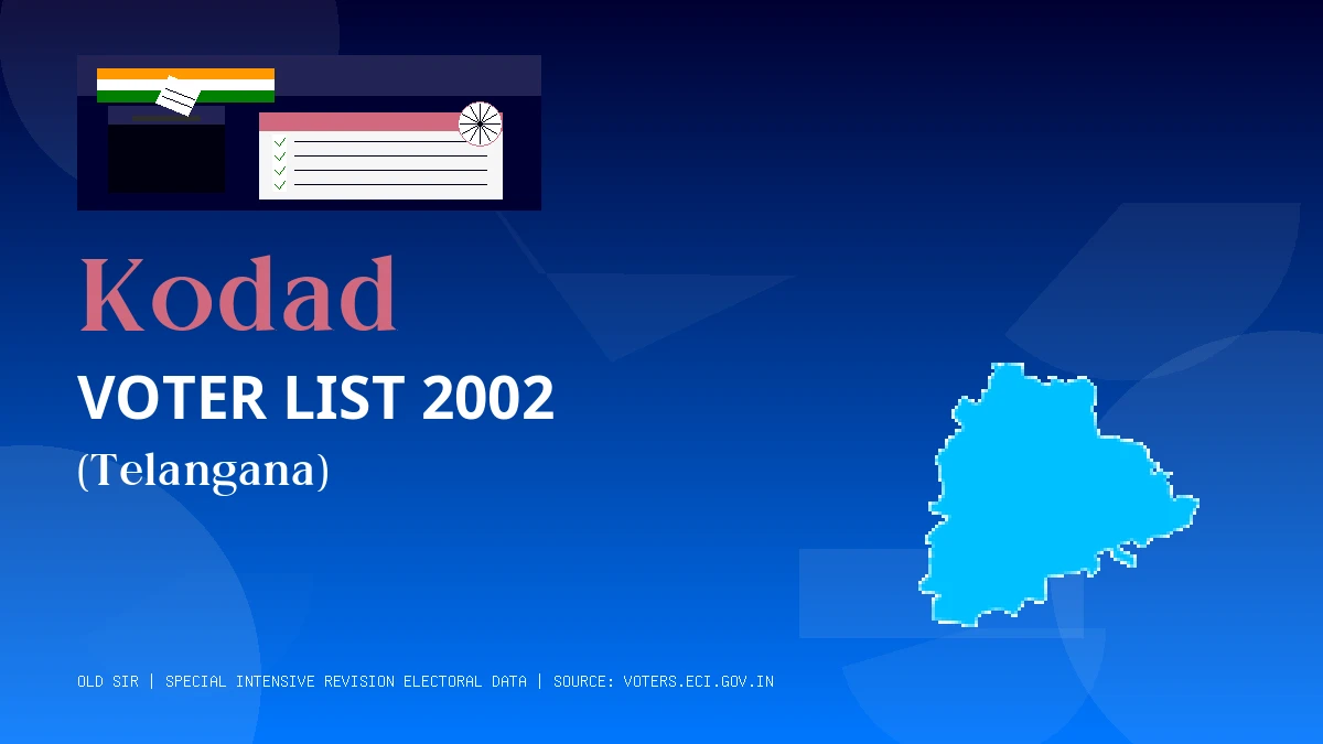 Kodad Voter List 2002 PDF Download Telangana