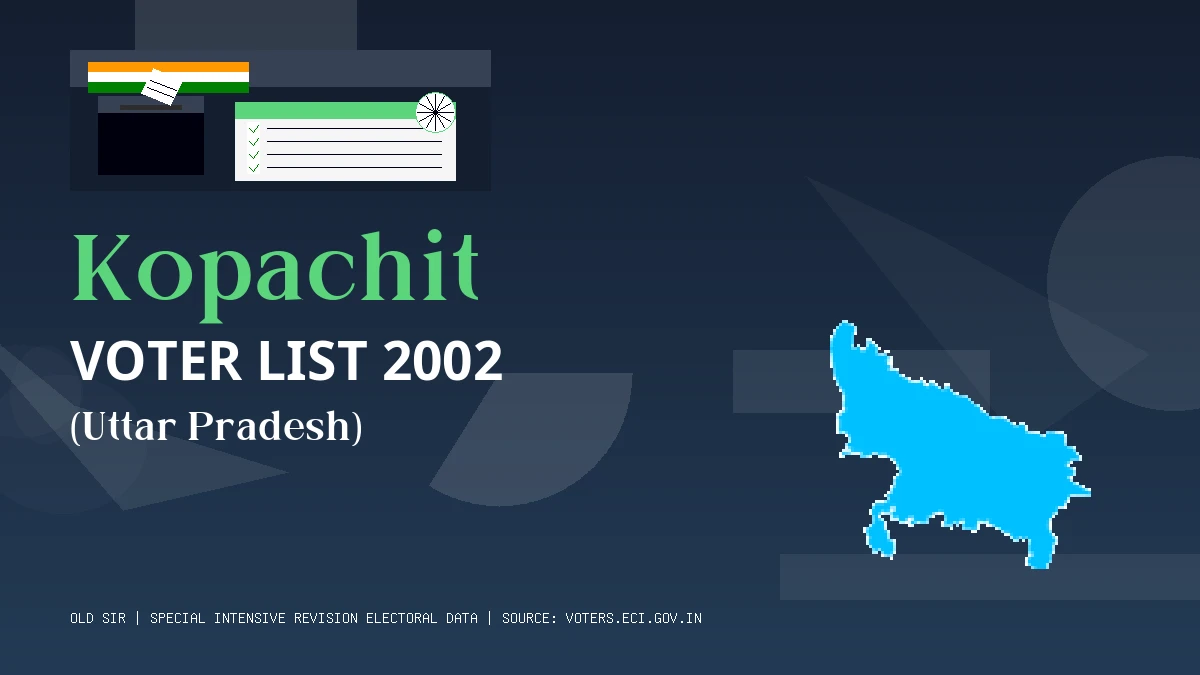 Kopachit Voter List 2002 PDF Download Uttar Pradesh