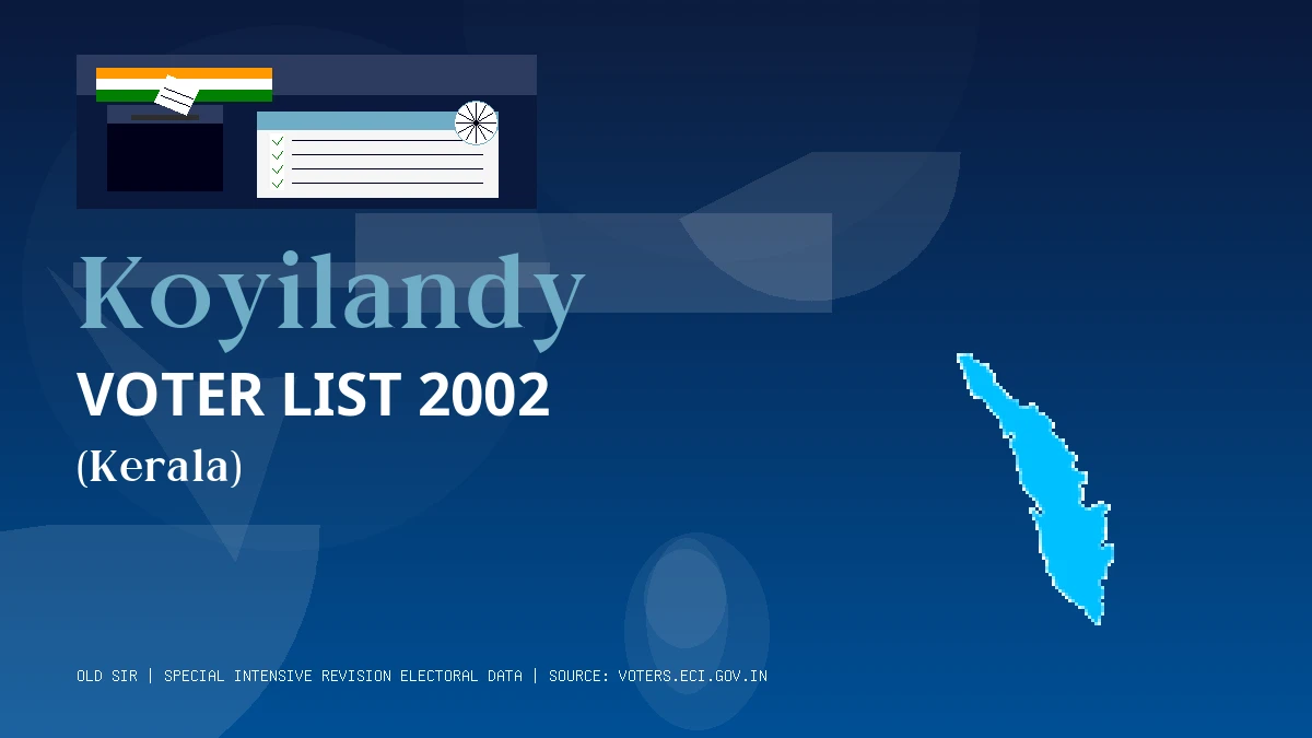 Koyilandy Voter List 2002 PDF Download Kerala