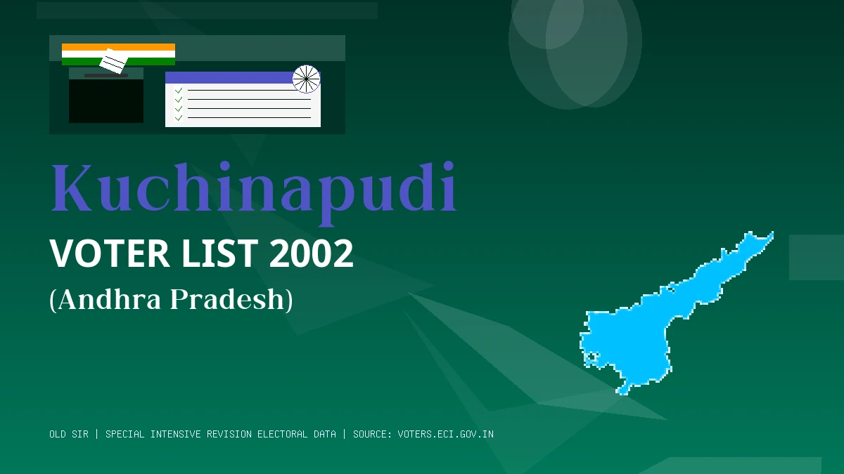 Kuchinapudi Voter List 2002 PDF Download Andhra Pradesh