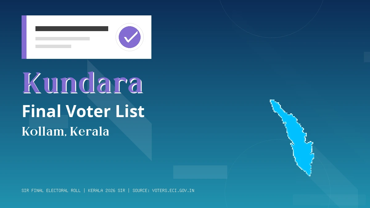 Kundara Final Voter List Kerala