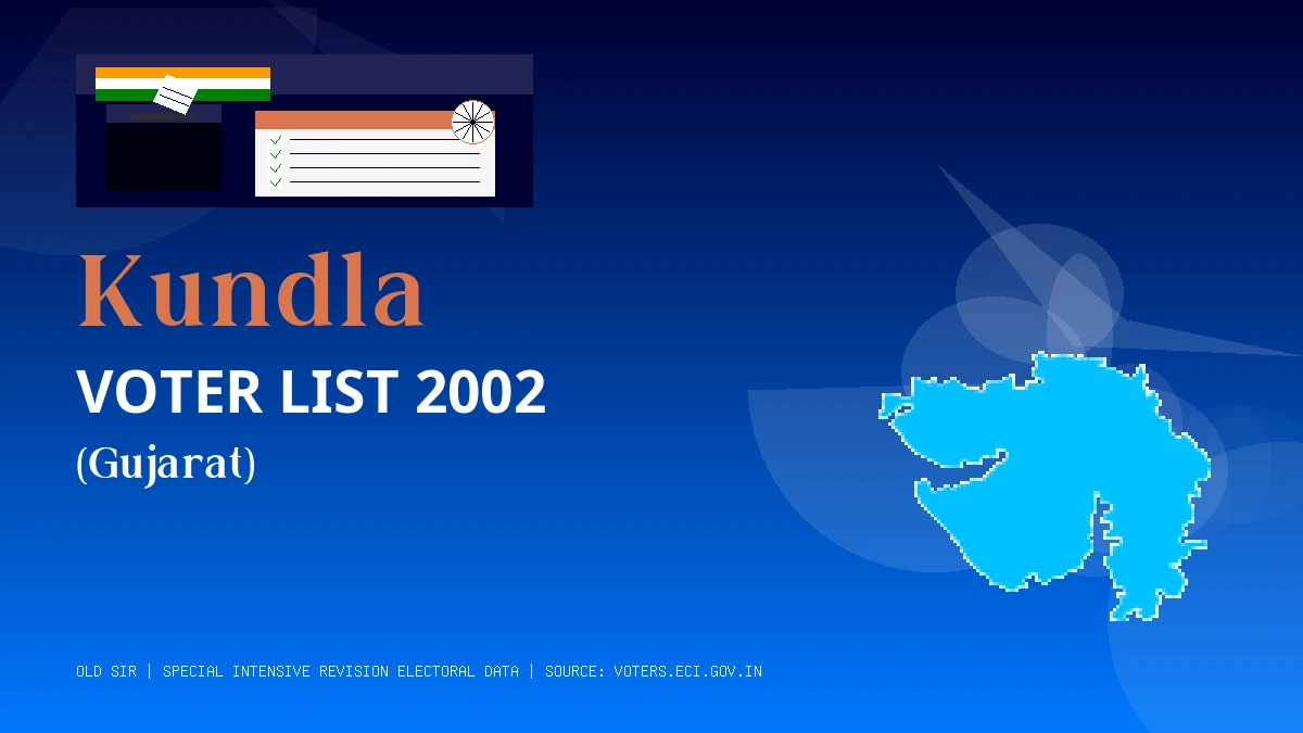 Kundla Voter List 2002 PDF Download Gujarat