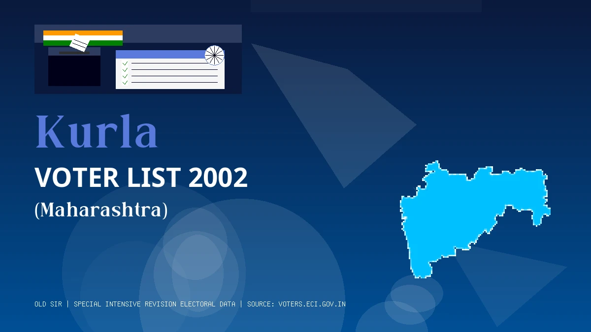 Kurla Voter List 2002 PDF Download Maharashtra