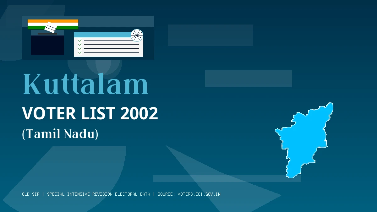 Kuttalam Voter List 2002 PDF Download Tamil Nadu
