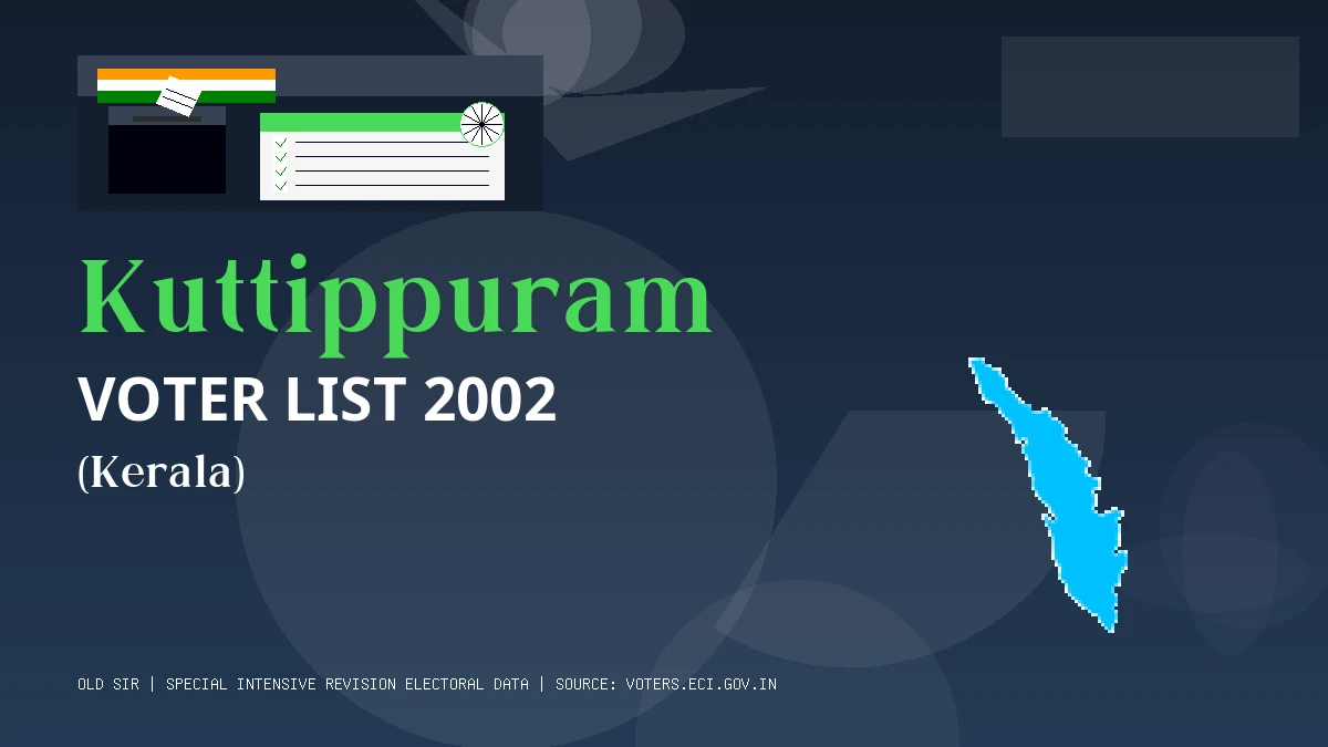 Kuttippuram Voter List 2002 PDF Download Kerala