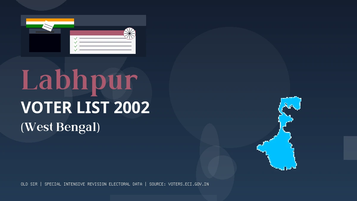 Labhpur Voter List 2002 PDF Download West Bengal