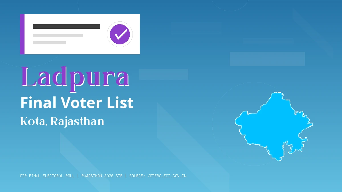 Ladpura Final Voter List Rajasthan