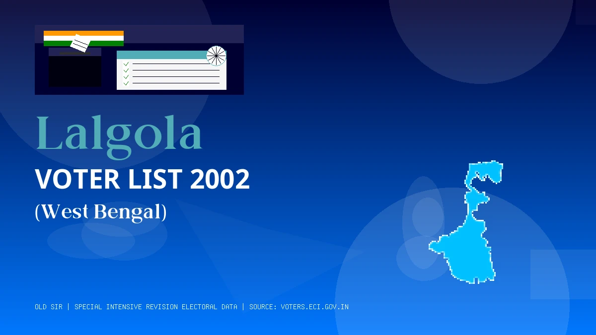 Lalgola Voter List 2002 PDF Download West Bengal