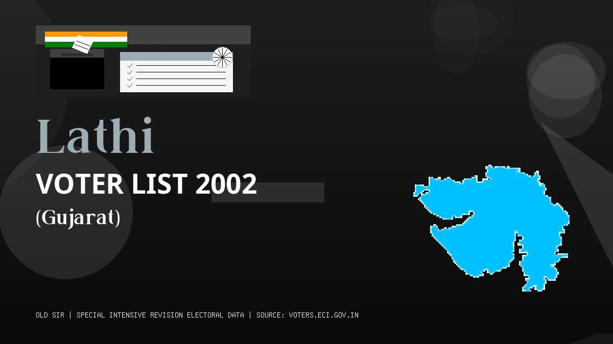 Lathi Voter List 2002 PDF Download Gujarat