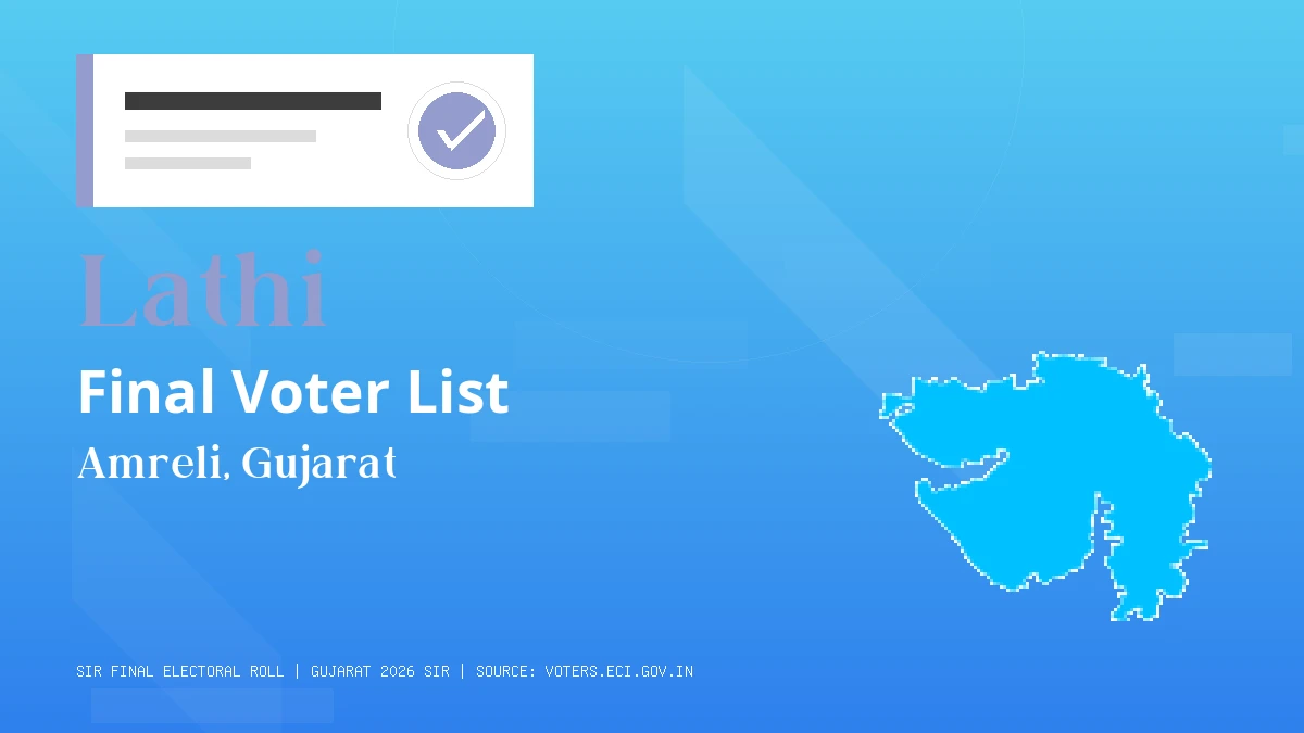 Lathi Final Voter List Gujarat