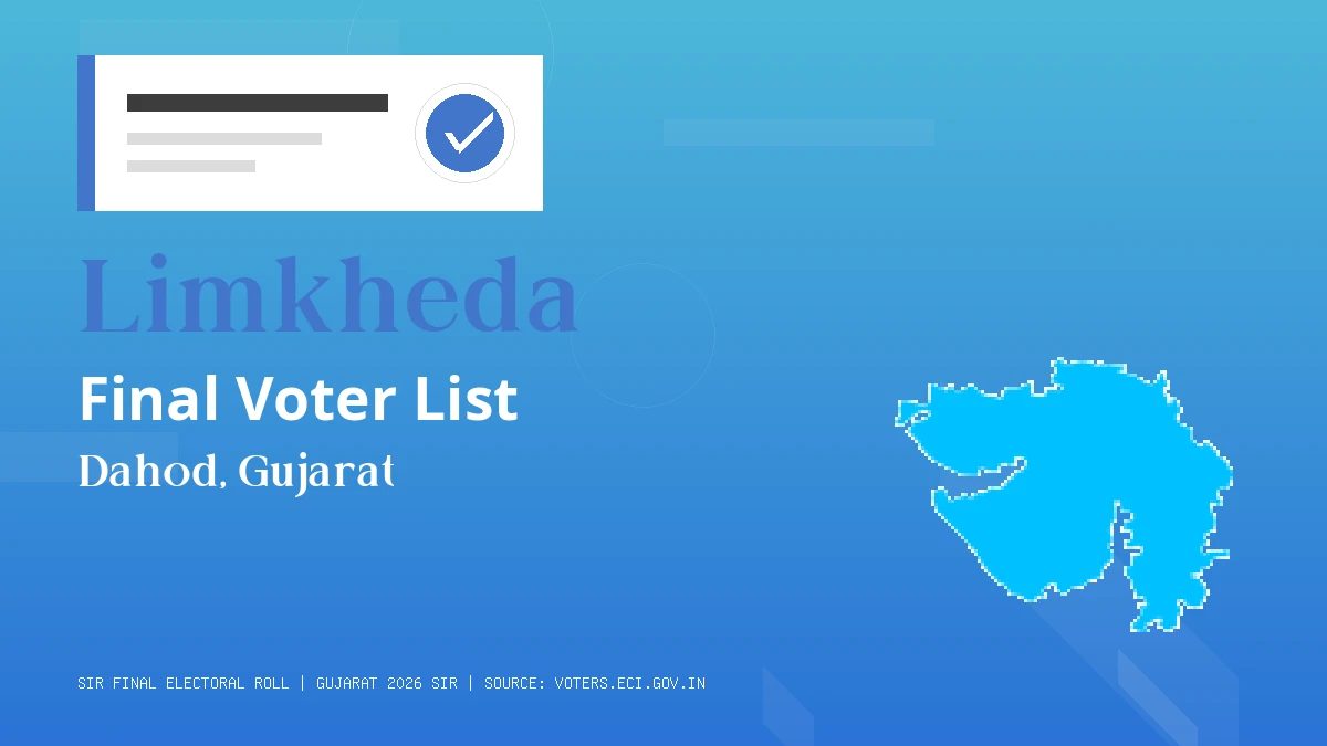 Limkheda Final Voter List Gujarat
