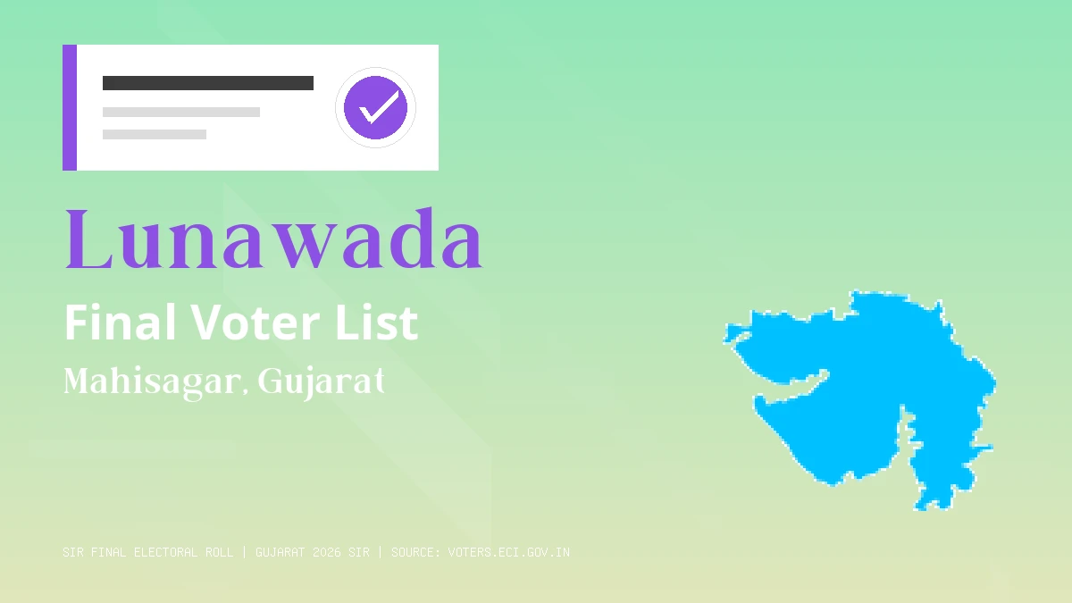 Lunawada Final Voter List Gujarat