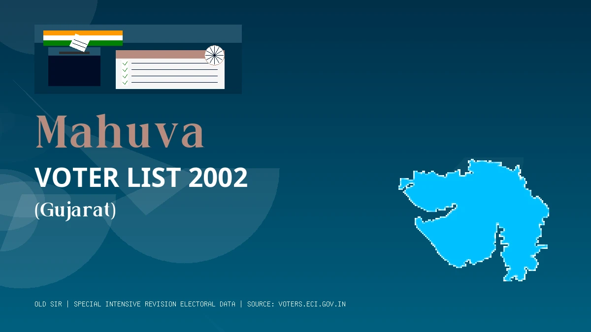 Mahuva Voter List 2002 PDF Download Gujarat