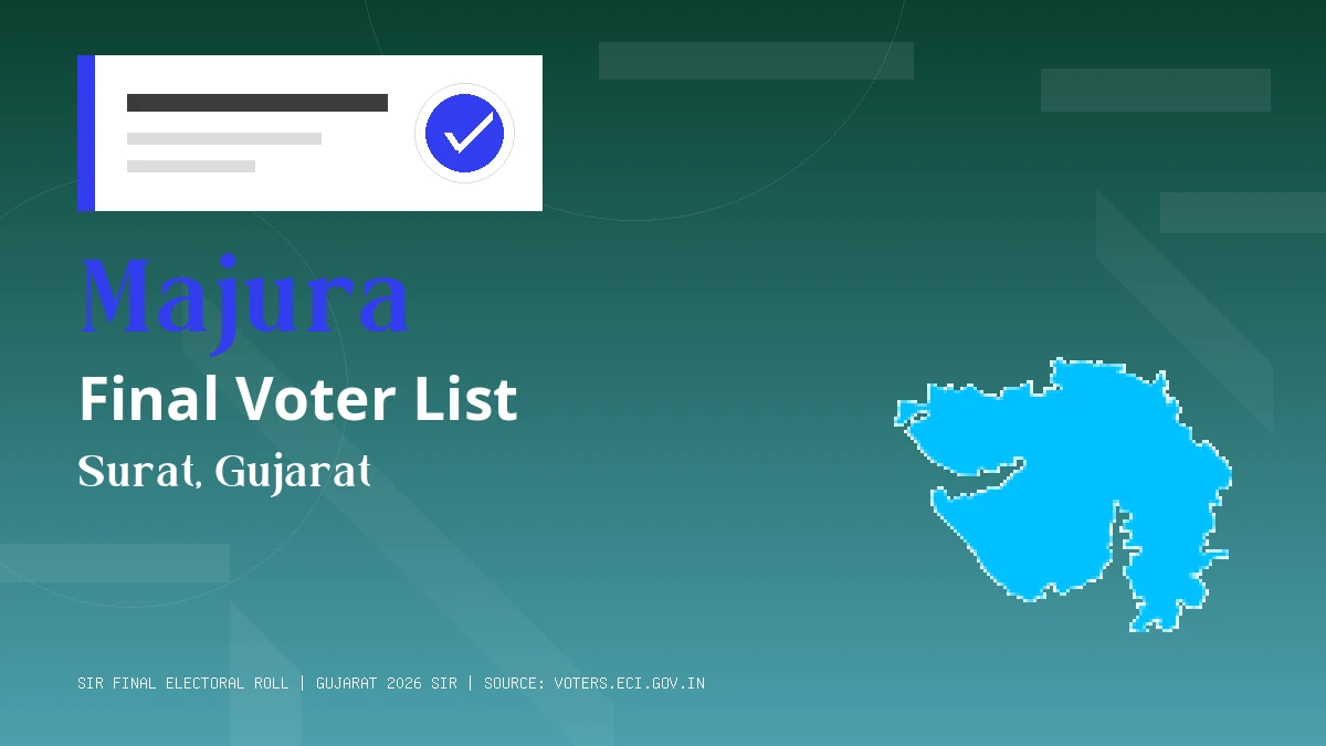 Majura Final Voter List Gujarat