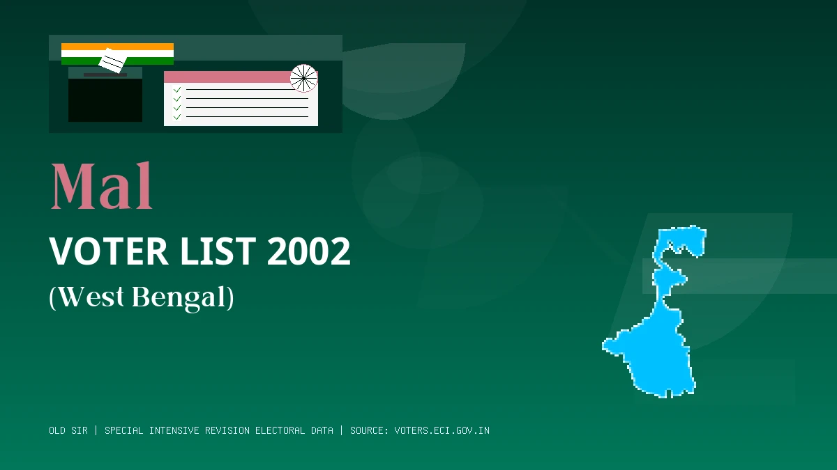 Mal Voter List 2002 PDF Download West Bengal