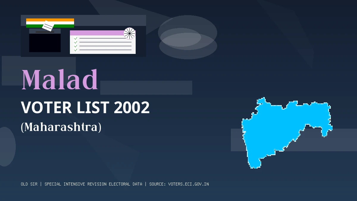 Malad Voter List 2002 PDF Download Maharashtra