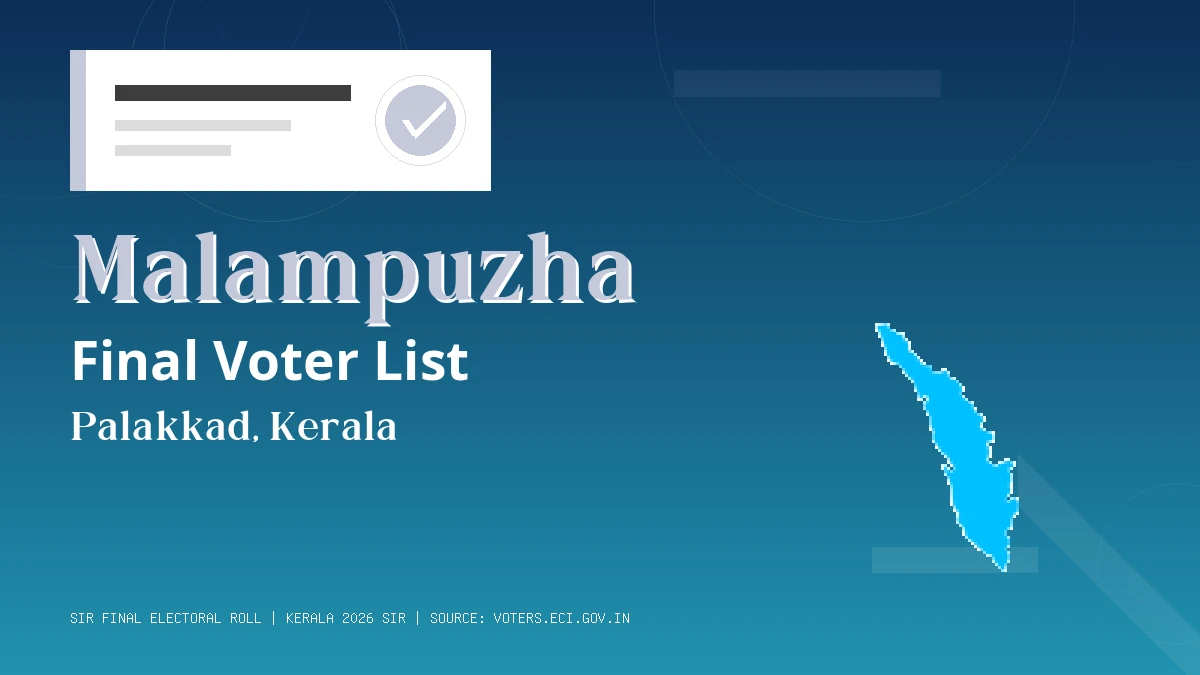 Malampuzha Final Voter List Kerala