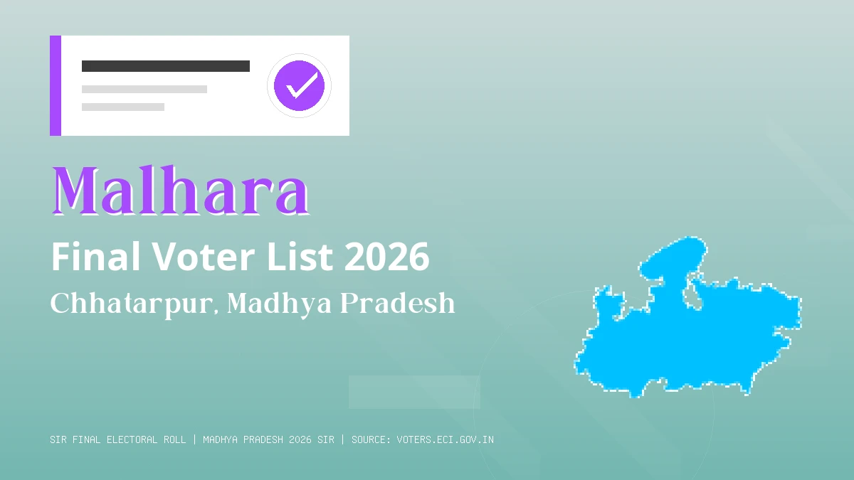 Malhara Final Voter List 2026 Madhya Pradesh