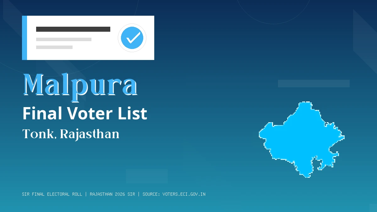 Malpura Final Voter List Rajasthan