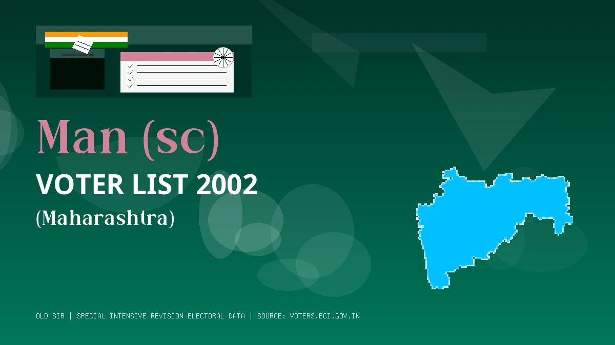 Man (sc) Voter List 2002 PDF Download Maharashtra