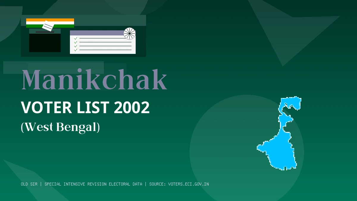Manikchak Voter List 2002 PDF Download West Bengal