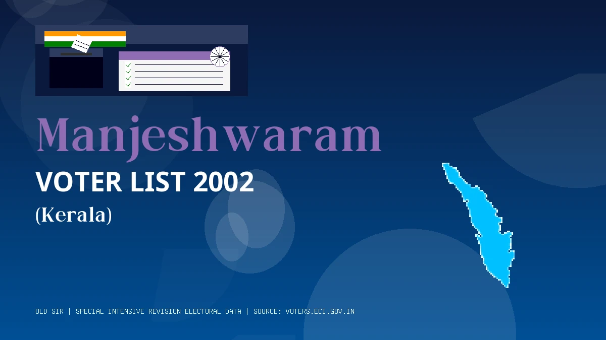 Manjeshwaram Voter List 2002 PDF Download Kerala