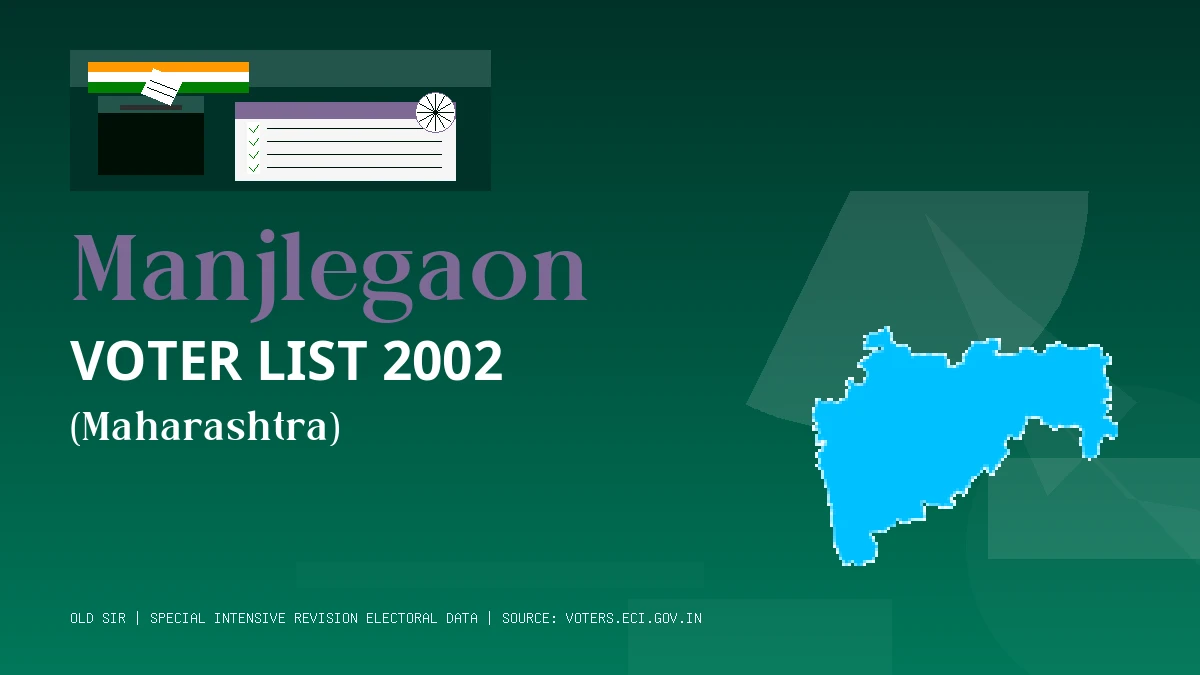 Manjlegaon Voter List 2002 PDF Download Maharashtra