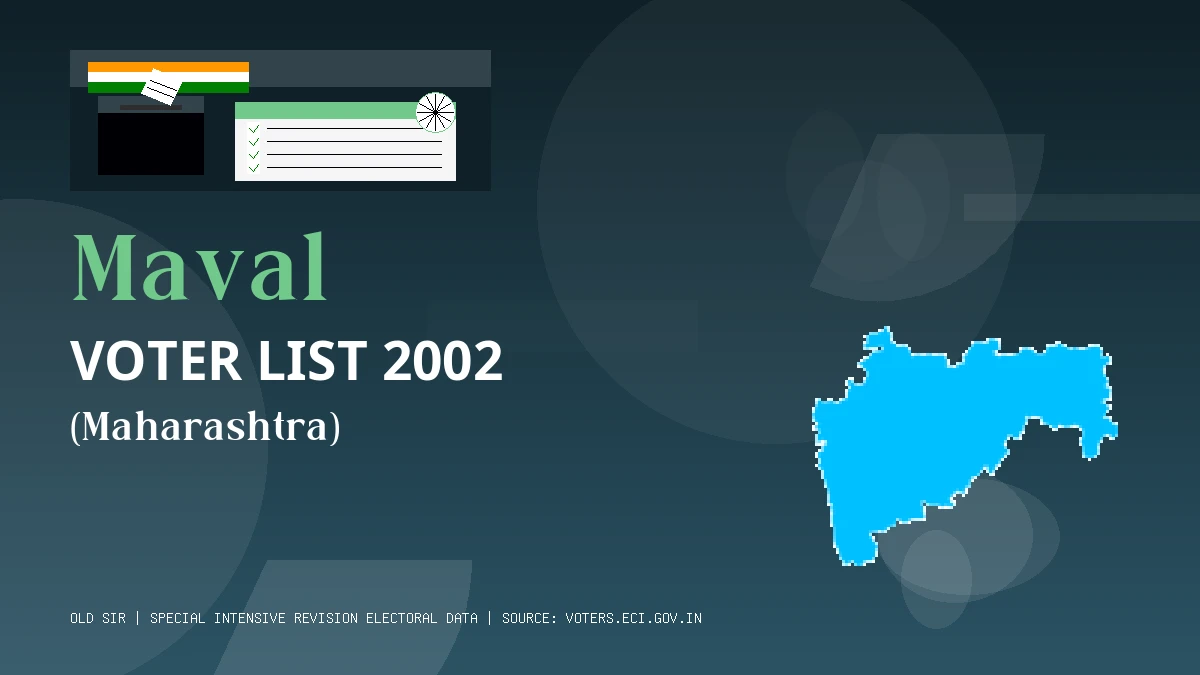 Maval Voter List 2002 PDF Download Maharashtra