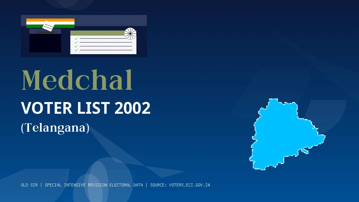 Medchal Voter List 2002 PDF Download Telangana