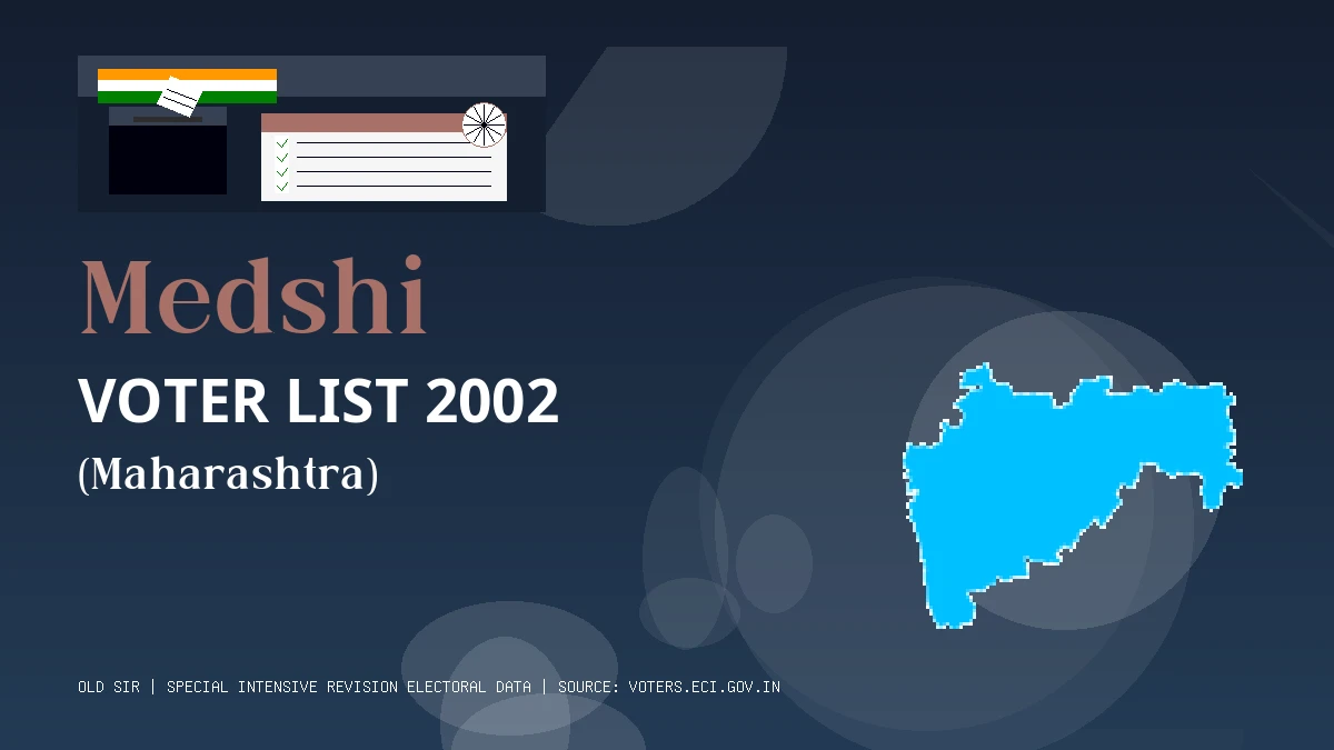 Medshi Voter List 2002 PDF Download Maharashtra