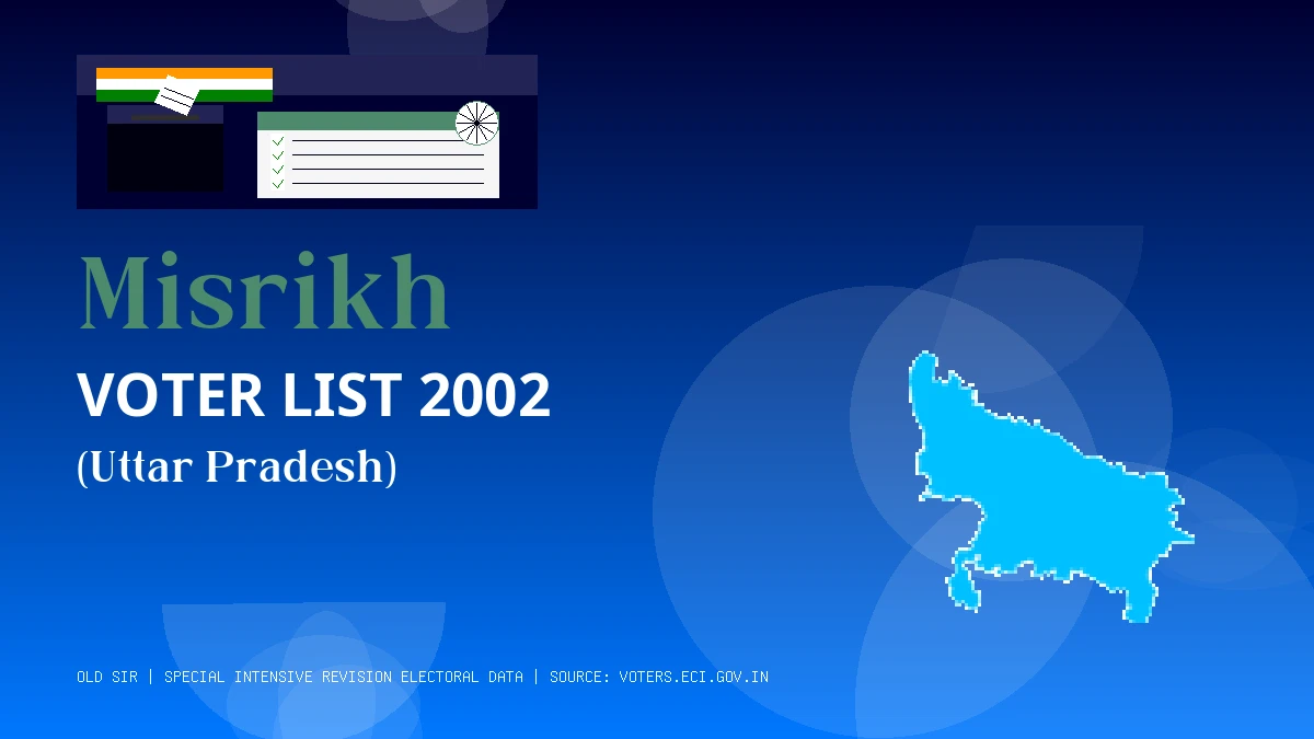 Misrikh Voter List 2002 PDF Download Uttar Pradesh
