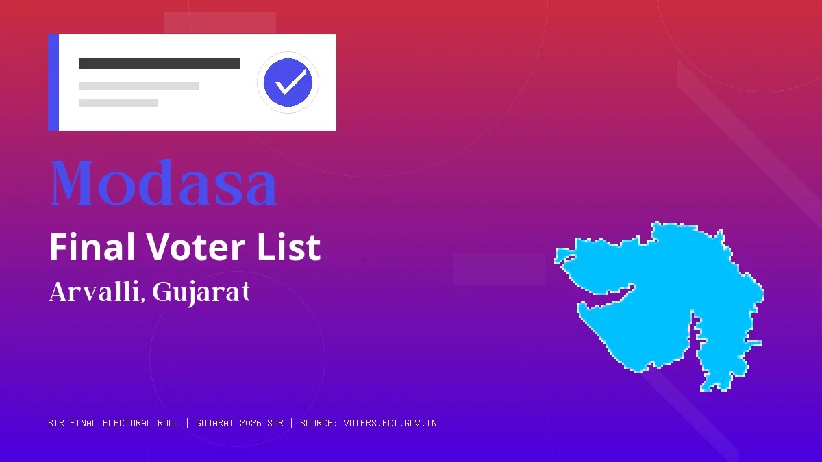 Modasa Final Voter List Gujarat