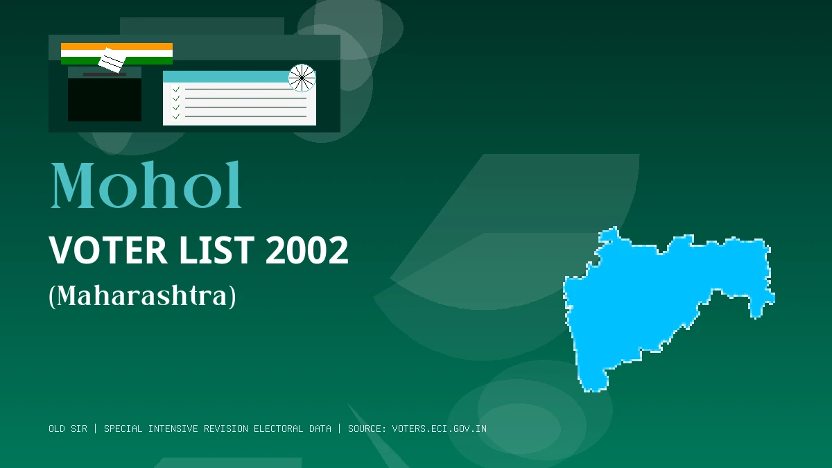 Mohol Voter List 2002 PDF Download Maharashtra