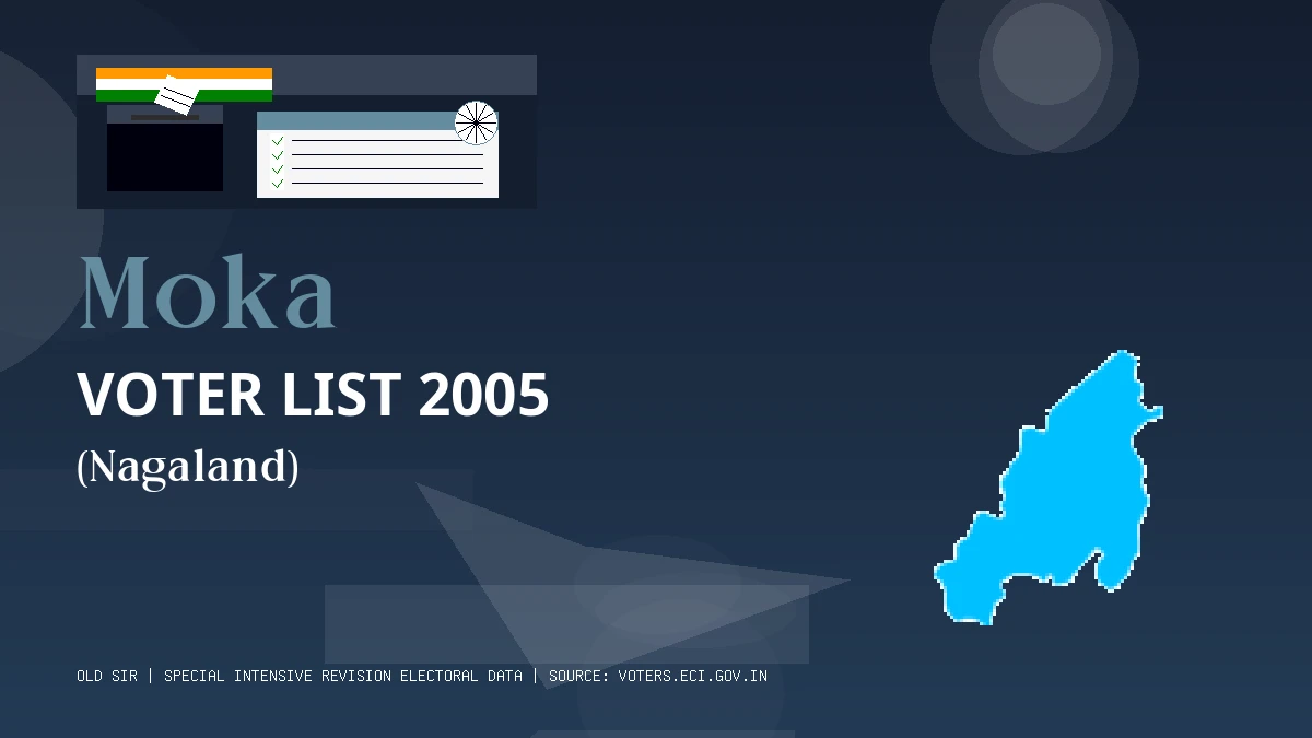Moka Voter List 2005 PDF Download Nagaland
