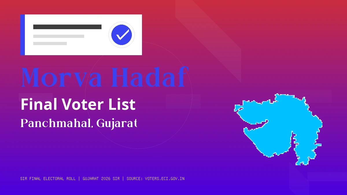 Morva Hadaf Final Voter List Gujarat