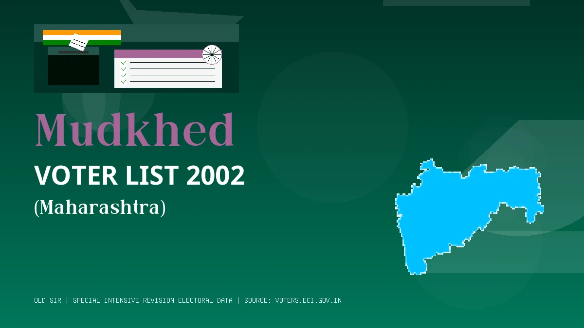 Mudkhed Voter List 2002 PDF Download Maharashtra