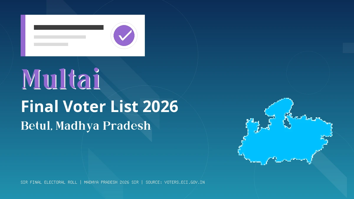 Multai Final Voter List 2026 Madhya Pradesh