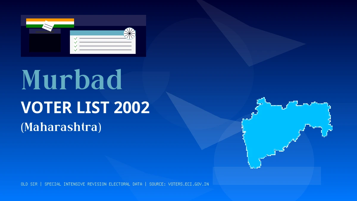 Murbad Voter List 2002 PDF Download Maharashtra