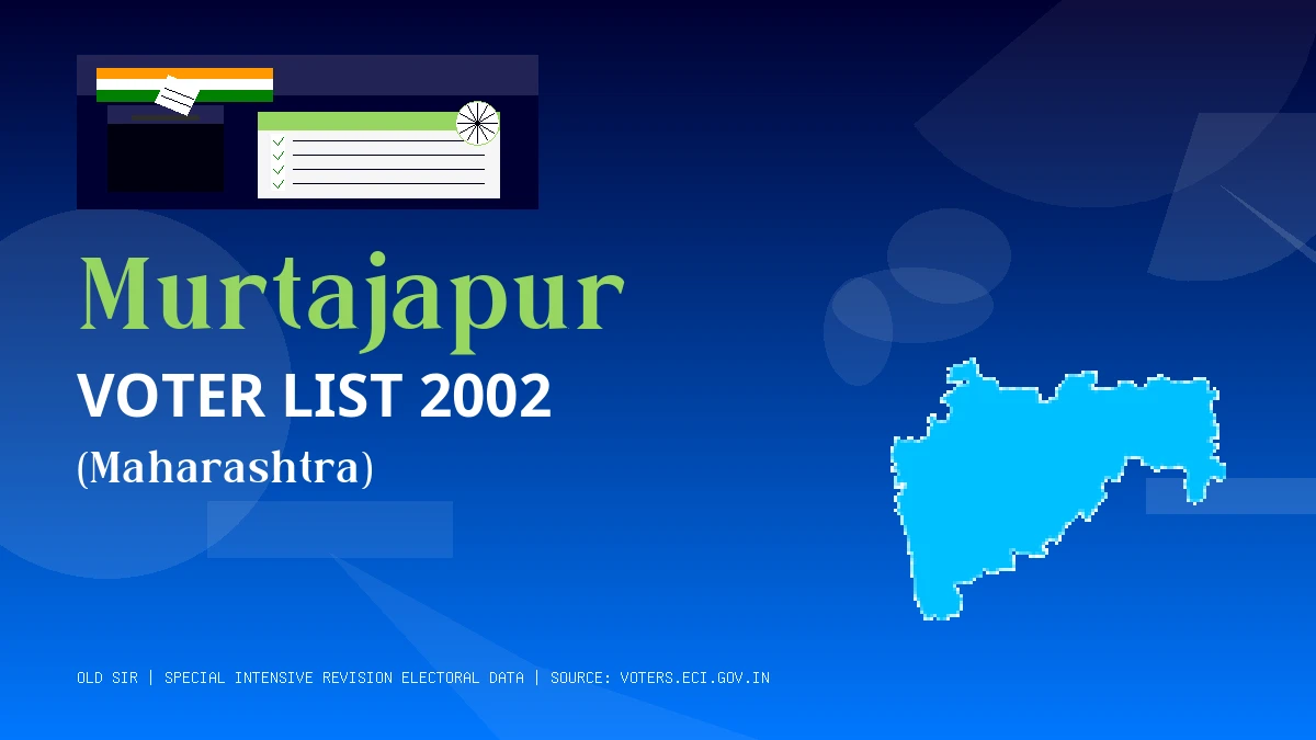 Murtajapur Voter List 2002 PDF Download Maharashtra