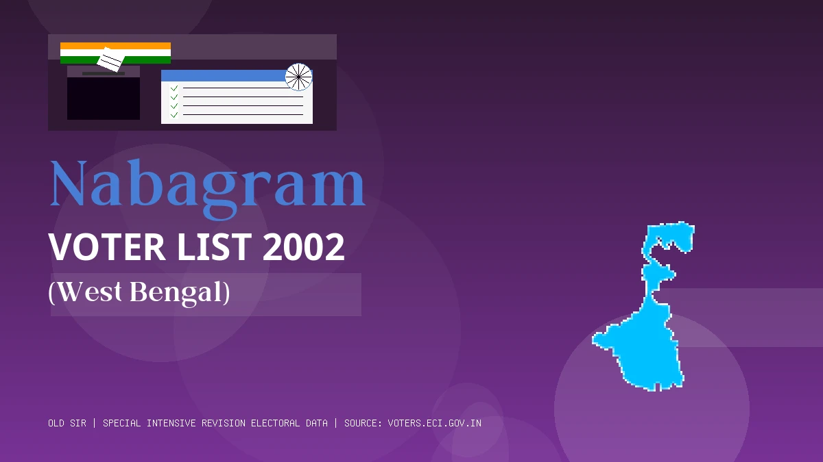 Nabagram Voter List 2002 PDF Download West Bengal